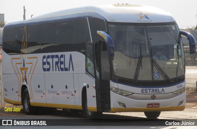 Viação Estrela 1310 na cidade de Goiânia, Goiás, Brasil, por Carlos Júnior. Número da foto: #9332892.