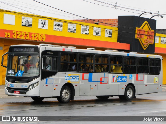 Auto Ônibus São João 13026 na cidade de Feira de Santana, Bahia, Brasil, por João Victor. Número da foto: #9333040.