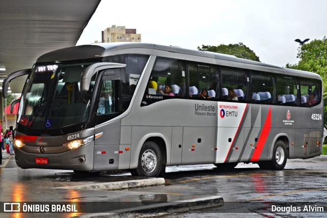 Empresa de Ônibus Pássaro Marron 45224 na cidade de Mogi das Cruzes, São Paulo, Brasil, por Douglas Alvim. ID da foto: 9332149.