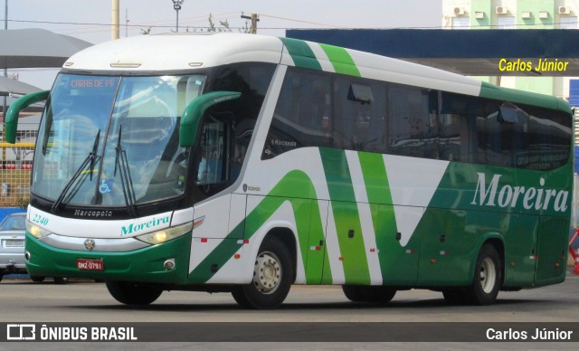 Empresa de Transportes e Turismo Moreira 2240 na cidade de Goiânia, Goiás, Brasil, por Carlos Júnior. ID da foto: 9333275.