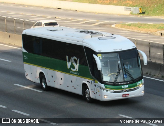 VSI - Viação Santo Ignácio 2203 na cidade de São José dos Campos, São Paulo, Brasil, por Vicente de Paulo Alves. ID da foto: 9334330.