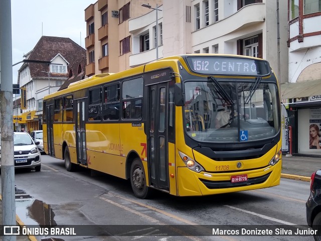 Gidion Transporte e Turismo 11708 na cidade de Joinville, Santa Catarina, Brasil, por Marcos Donizete Silva Junior. ID da foto: 9334179.