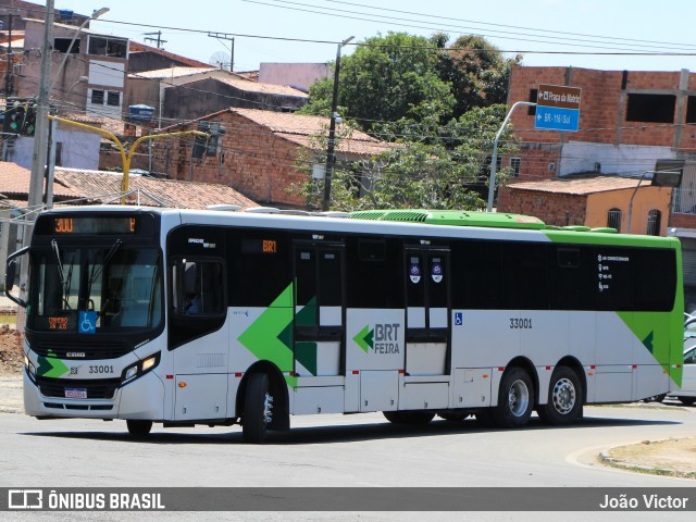 Auto Ônibus São João 33001 na cidade de Feira de Santana, Bahia, Brasil, por João Victor. ID da foto: 9333070.