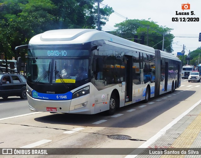 Viação Grajaú S.A. 6 1646 na cidade de São Paulo, São Paulo, Brasil, por Lucas Santos da Silva. Número da foto: #9418211.