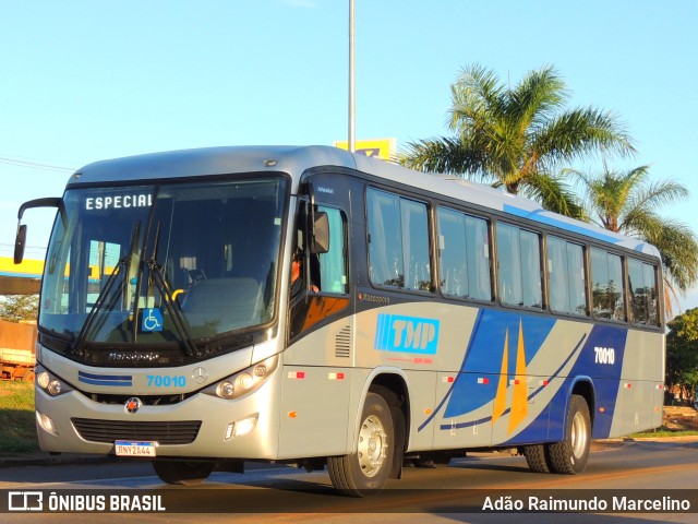 TMP Transportes 70010 na cidade de Paracatu, Minas Gerais, Brasil, por Adão Raimundo Marcelino. ID da foto: 9419755.