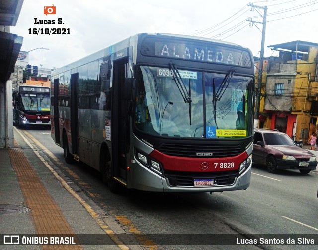 Transwolff Transportes e Turismo 7 8828 na cidade de São Paulo, São Paulo, Brasil, por Lucas Santos da Silva. Número da foto: #9420867.