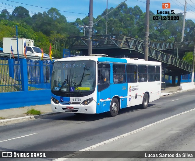 Transwolff Transportes e Turismo 6 6798 na cidade de São Paulo, São Paulo, Brasil, por Lucas Santos da Silva. Número da foto: #9420873.