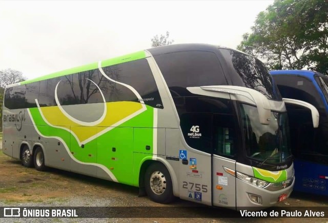 Brasil Sul Linhas Rodoviárias 2755 na cidade de Aparecida, São Paulo, Brasil, por Vicente de Paulo Alves. ID da foto: 9418272.