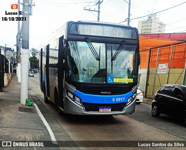 Transwolff Transportes e Turismo 6 6917 na cidade de São Paulo, São Paulo, Brasil, por Lucas Santos da Silva. Número da foto: #9418190.