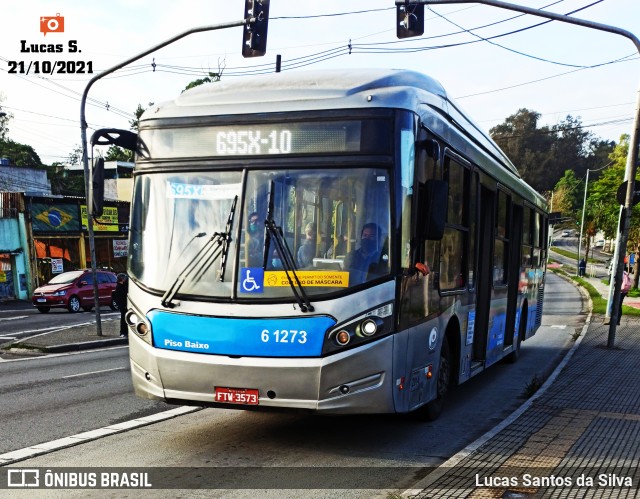 Viação Grajaú S.A. 6 1273 na cidade de São Paulo, São Paulo, Brasil, por Lucas Santos da Silva. ID da foto: 9418170.