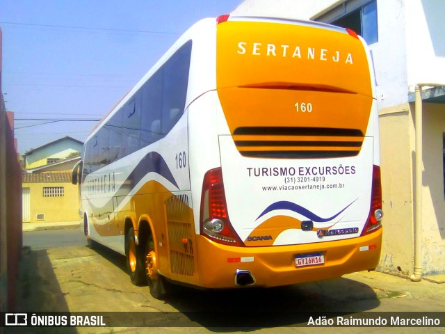 Viação Sertaneja 160 na cidade de Paracatu, Minas Gerais, Brasil, por Adão Raimundo Marcelino. ID da foto: 9420151.