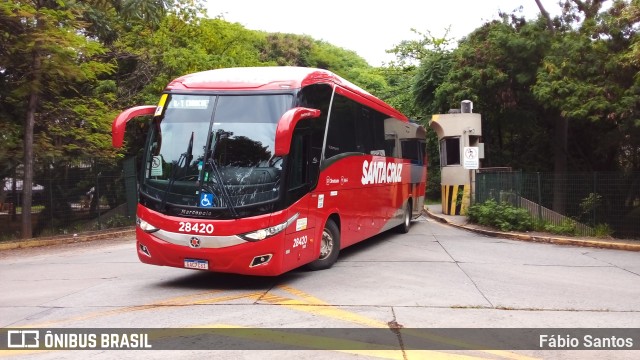 Viação Santa Cruz 28420 na cidade de São Paulo, São Paulo, Brasil, por Fábio Santos. ID da foto: 9419354.