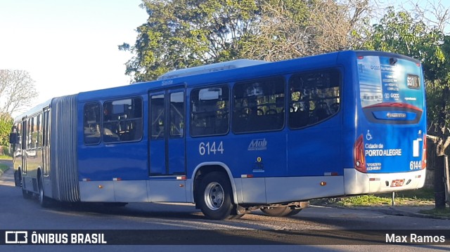 Auto Viação Navegantes 6144 na cidade de Porto Alegre, Rio Grande do Sul, Brasil, por Max Ramos. Número da foto: #9420031.