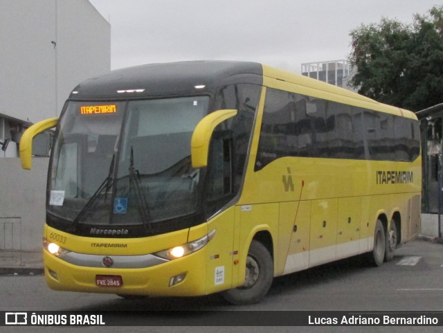 Viação Itapemirim 60033 na cidade de Rio de Janeiro, Rio de Janeiro, Brasil, por Lucas Adriano Bernardino. ID da foto: 9421096.