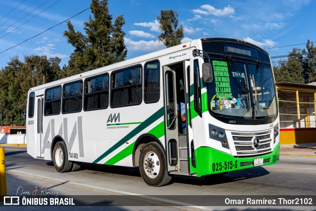 AVM - Autotransportes Valle del Mezquital 0425 na cidade de Mixquiahuala de Juárez, Hidalgo, México, por Omar Ramírez Thor2102. Número da foto: #9423415.