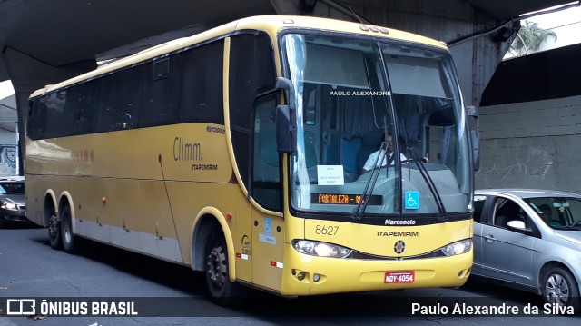 Viação Itapemirim 8627 na cidade de Belo Horizonte, Minas Gerais, Brasil, por Paulo Alexandre da Silva. ID da foto: 9423059.