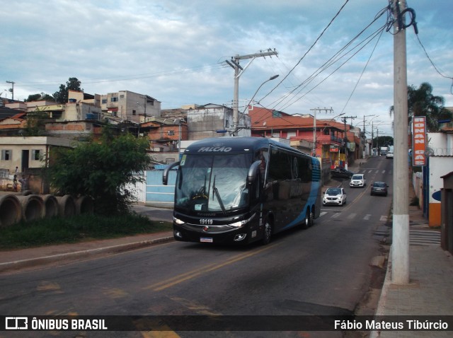 Falcão Transportes 19119 na cidade de Três Corações, Minas Gerais, Brasil, por Fábio Mateus Tibúrcio. ID da foto: 9424716.