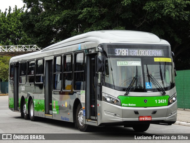 Viação Gato Preto 1 2431 na cidade de São Paulo, São Paulo, Brasil, por Luciano Ferreira da Silva. ID da foto: 9424103.