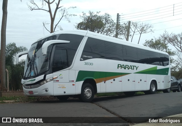 Viação Paraty 3830 na cidade de Pirassununga, São Paulo, Brasil, por Eder Rodrigues. Número da foto: #9423697.
