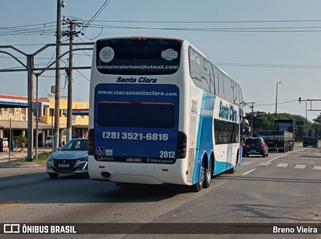 Viação Santa Clara Transporte e Turismo 2012 na cidade de Campos dos Goytacazes, Rio de Janeiro, Brasil, por Breno Vieira. Número da foto: #9424641.