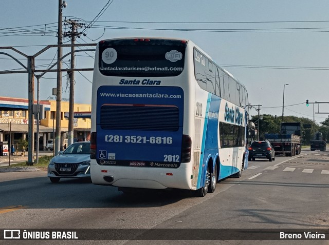 Viação Santa Clara Transporte e Turismo 2012 na cidade de Campos dos Goytacazes, Rio de Janeiro, Brasil, por Breno Vieira. ID da foto: 9424641.