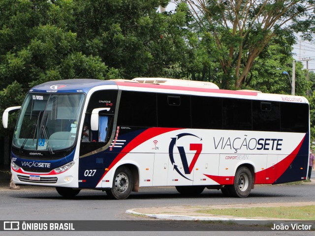 Viação Sete 027 na cidade de Teresina, Piauí, Brasil, por João Victor. ID da foto: 9424575.