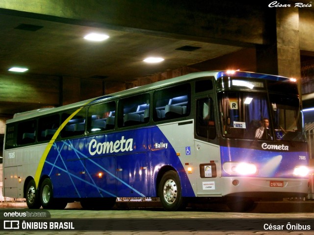 Viação Cometa 7685 na cidade de Belo Horizonte, Minas Gerais, Brasil, por César Ônibus. ID da foto: 9422105.