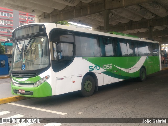 Viação São José RJ 200.174 na cidade de Nilópolis, Rio de Janeiro, Brasil, por João Gabriel. Número da foto: #9421525.