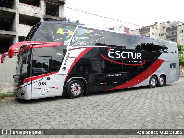 Esctur Turismo 018 na cidade de Guaratuba, Paraná, Brasil, por Paulobuss  Guaratuba. Número da foto: #9424792.