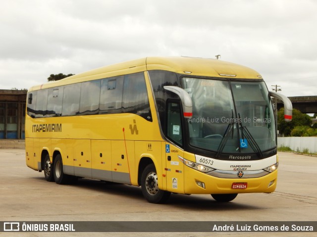 Viação Itapemirim 60573 na cidade de Curitiba, Paraná, Brasil, por André Luiz Gomes de Souza. ID da foto: 9423190.