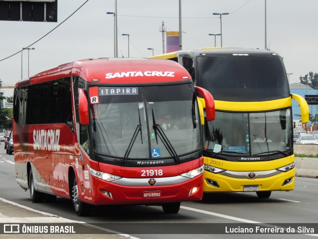 Viação Santa Cruz 21918 na cidade de São Paulo, São Paulo, Brasil, por Luciano Ferreira da Silva. Número da foto: #9424525.