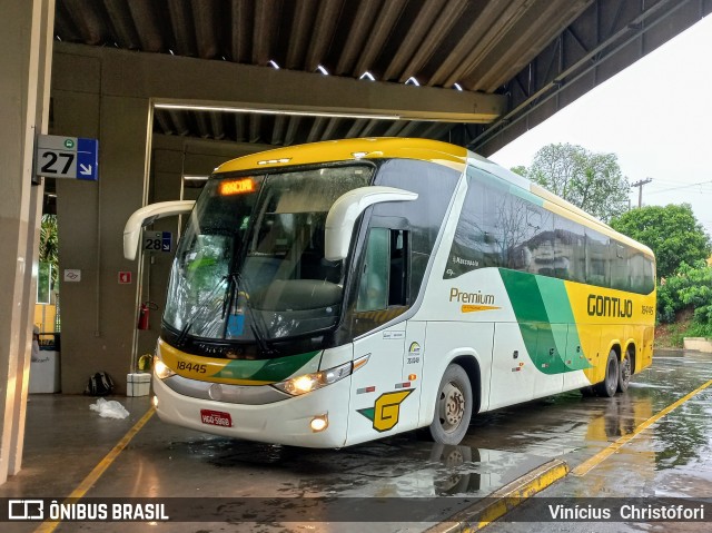 Empresa Gontijo de Transportes 18445 na cidade de Ribeirão Preto, São Paulo, Brasil, por Vinícius  Christófori. Número da foto: #9421780.