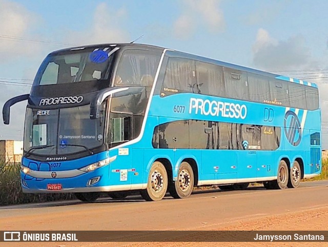 Auto Viação Progresso 6077 na cidade de São Miguel dos Campos, Alagoas, Brasil, por Jamysson Santana. ID da foto: 9336919.