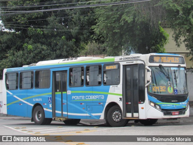 Viação Ponte Coberta RJ 190.076 na cidade de Rio de Janeiro, Rio de Janeiro, Brasil, por Willian Raimundo Morais. Número da foto: #9335764.