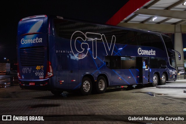 Viação Cometa 17330 na cidade de Guaratinguetá, São Paulo, Brasil, por Gabriel Nunes de Carvalho. ID da foto: 9338022.