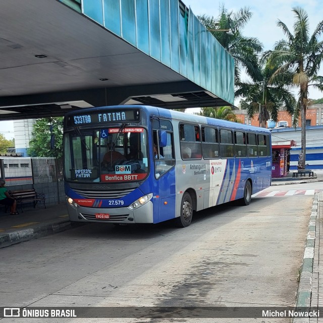 BBTT - Benfica Barueri Transporte e Turismo 27.579 na cidade de Jandira, São Paulo, Brasil, por Michel Nowacki. Número da foto: #9337455.