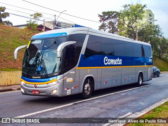 Viação Cometa 18537 na cidade de Campinas, São Paulo, Brasil, por Henrique Alves de Paula Silva. ID da foto: 9335060.