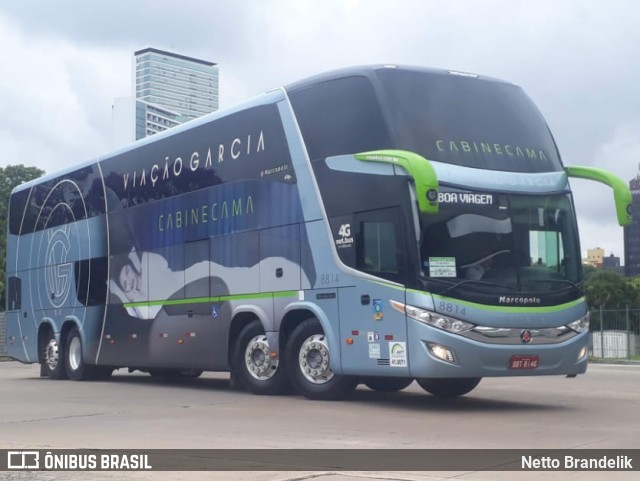 Viação Garcia 8814 na cidade de Curitiba, Paraná, Brasil, por Netto Brandelik. Número da foto: #9337816.