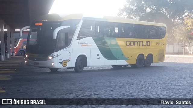 Empresa Gontijo de Transportes 18445 na cidade de Vitória da Conquista, Bahia, Brasil, por Flávio  Santos. ID da foto: 9337680.