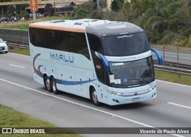 Marlu Turismo 707 na cidade de Santa Isabel, São Paulo, Brasil, por Vicente de Paulo Alves. ID da foto: 9339725.