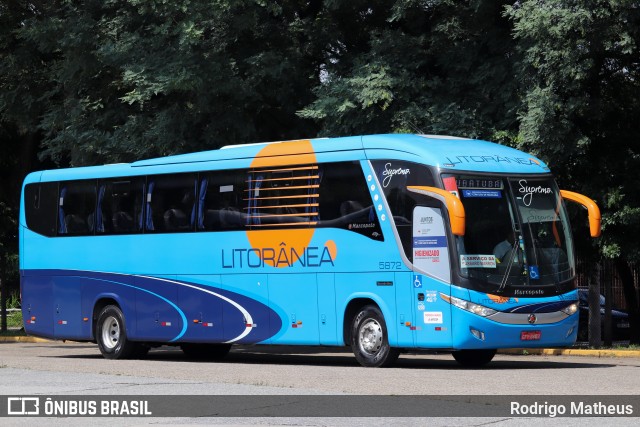 Litorânea Transportes Coletivos 5872 na cidade de São Paulo, São Paulo, Brasil, por Rodrigo Matheus. Número da foto: #9341625.