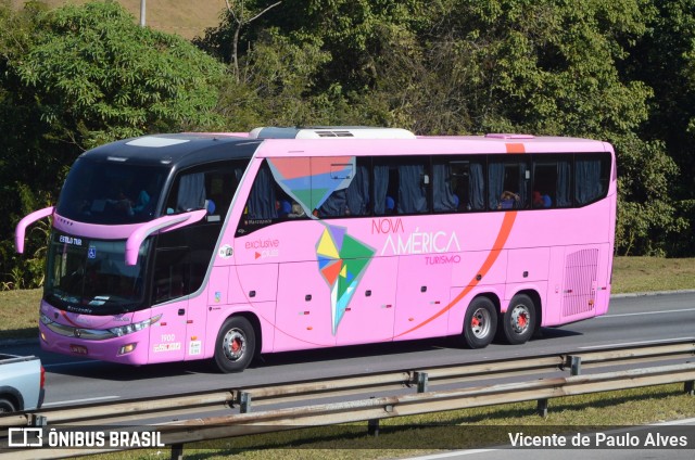 Nova América Turismo 1900 na cidade de Santa Isabel, São Paulo, Brasil, por Vicente de Paulo Alves. ID da foto: 9339847.