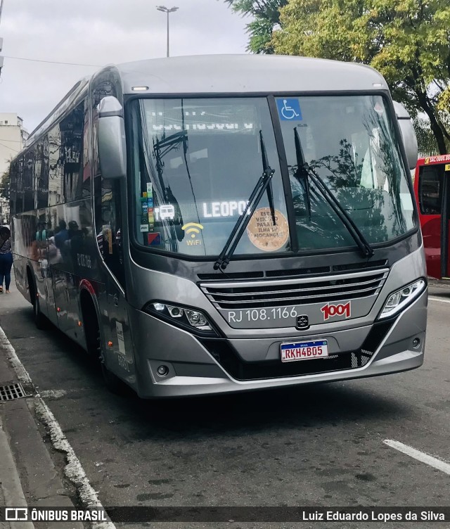 Auto Viação 1001 RJ 108.1166 na cidade de Niterói, Rio de Janeiro, Brasil, por Luiz Eduardo Lopes da Silva. ID da foto: 9339709.