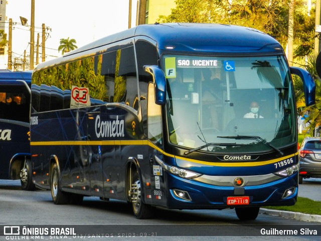 Viação Cometa 719506 na cidade de Santos, São Paulo, Brasil, por Guilherme Silva. ID da foto: 9339217.