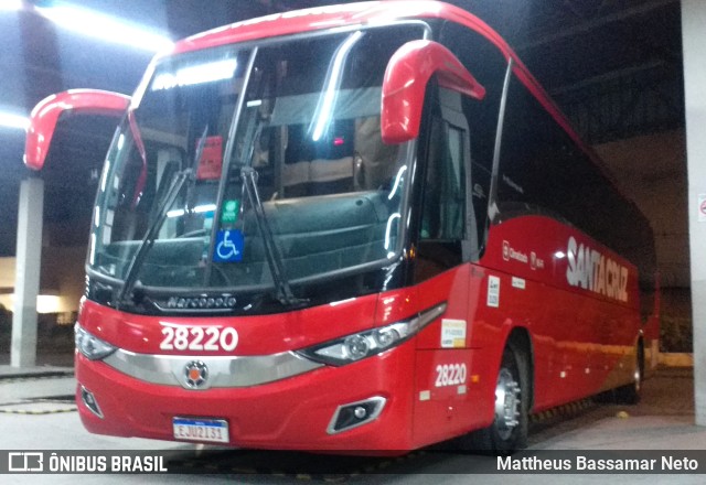 Viação Santa Cruz 28220 na cidade de Juiz de Fora, Minas Gerais, Brasil, por Mattheus Bassamar Neto. ID da foto: 9341764.