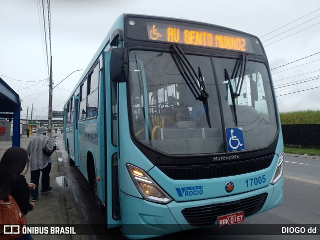 Viação Rocio 17005 na cidade de Paranaguá, Paraná, Brasil, por DIOGO dd. ID da foto: 9340608.