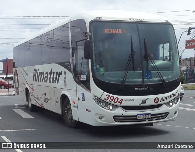 Rimatur Transportes 3904 na cidade de Curitiba, Paraná, Brasil, por Amauri Caetano. Número da foto: #9341742.