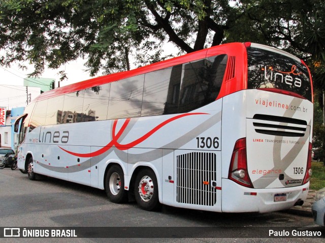 Linea Transportes e Turismo Ltda. 1306 na cidade de Sorocaba, São Paulo, Brasil, por Paulo Gustavo. Número da foto: #9339627.
