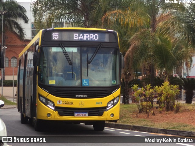 City Transporte Urbano Intermodal Sorocaba 2673 na cidade de Sorocaba, São Paulo, Brasil, por Weslley Kelvin Batista. Número da foto: #9342460.