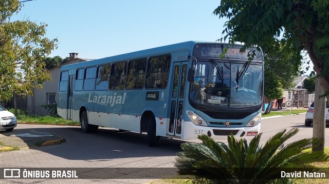 Laranjal Transportes 537 na cidade de Candiota, Rio Grande do Sul, Brasil, por David Natan. ID da foto: 9343659.